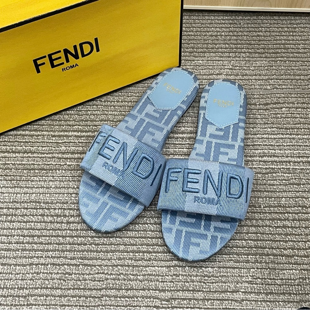 Fendi Women's Blue Authentic Sandals